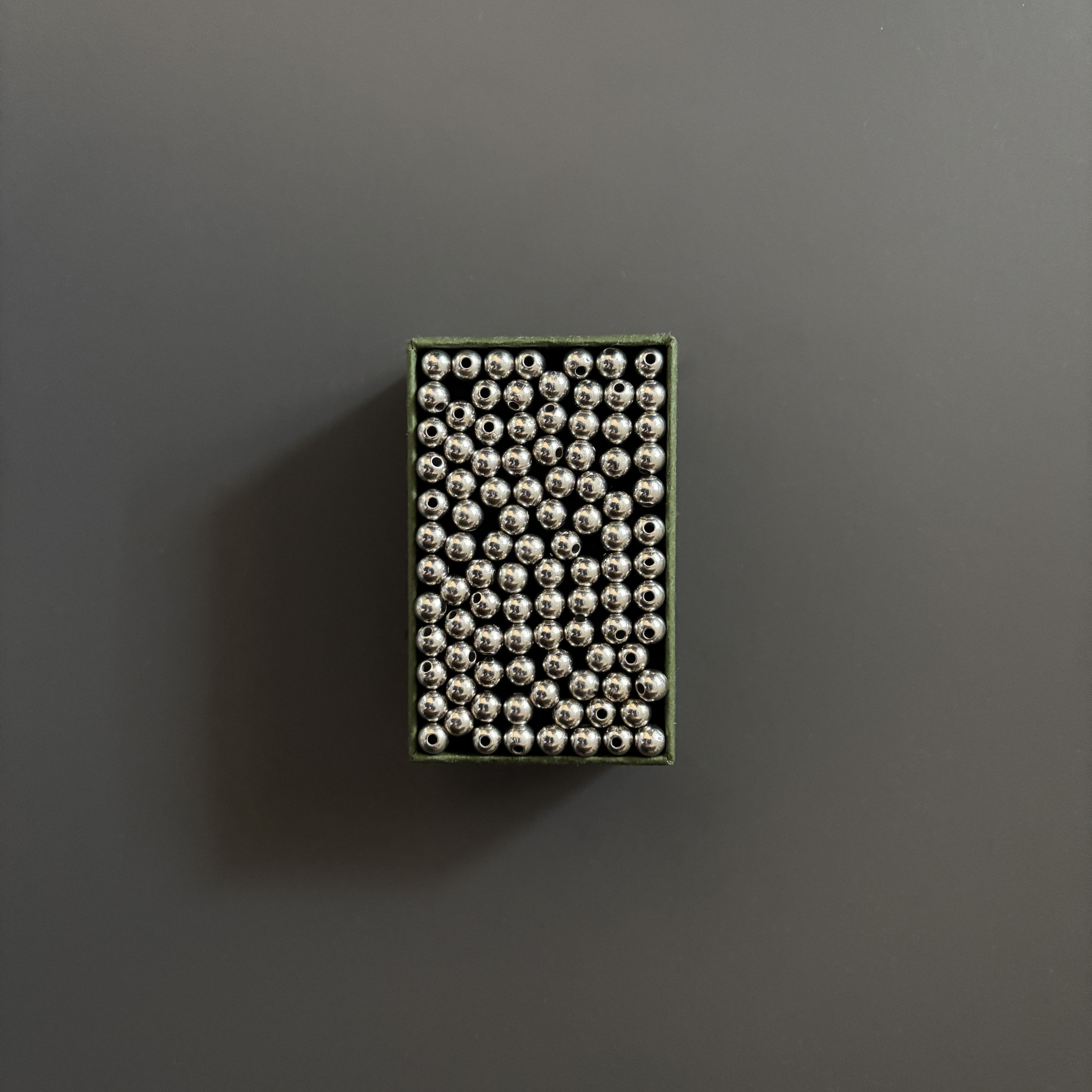 Bola plata para rosario personalizado